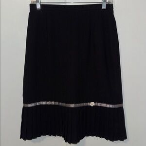 Michele Micro Dot A-line Midi Skirt w Pleated Hem Y2K Style Women’s 6